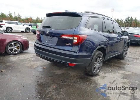 2022 Honda Pilot Awd Sport из США, поврежденный, VIN 5FNYF6H34NB031313